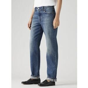 Levi's Women's Get On Board Medium Wash 501 Straight 90's Selvedge Jeans Size 24